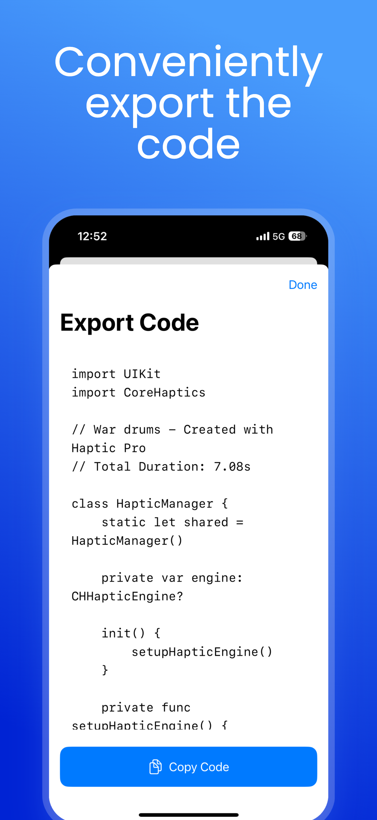 Haptic Pro - Create Haptic patterns manually or generate from music/audio media 6