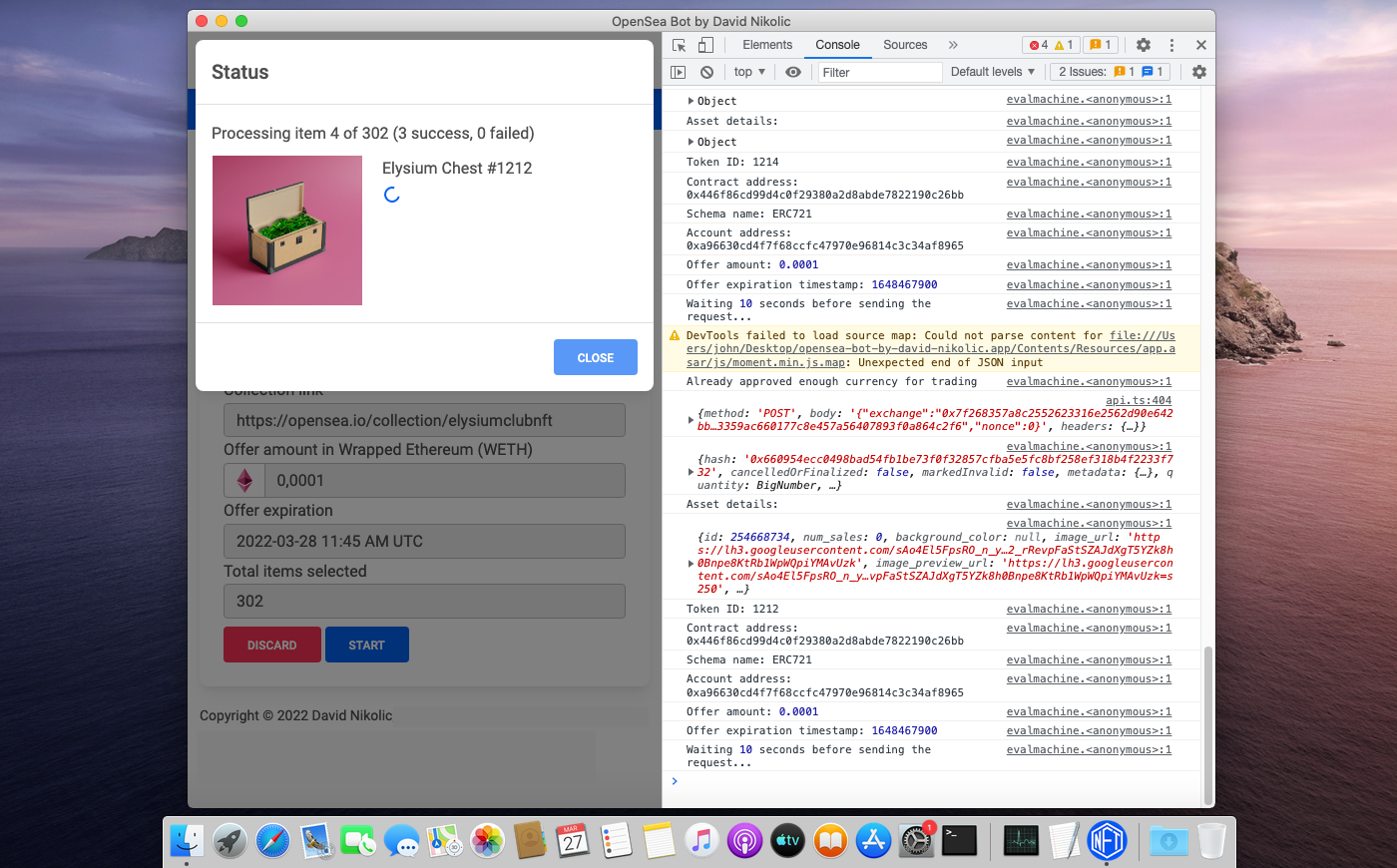 OpenSea Bot by David Nikolic gallery image