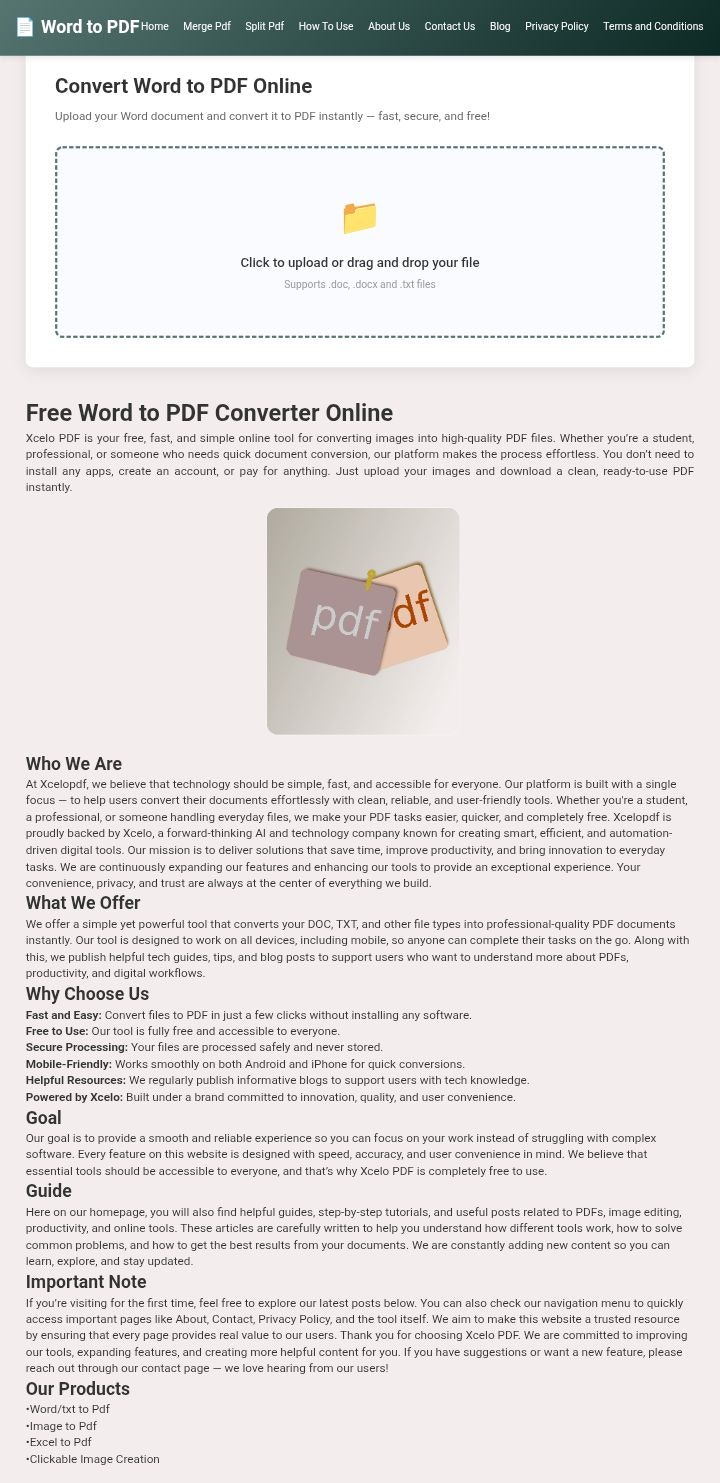 Word to Pdf gallery image