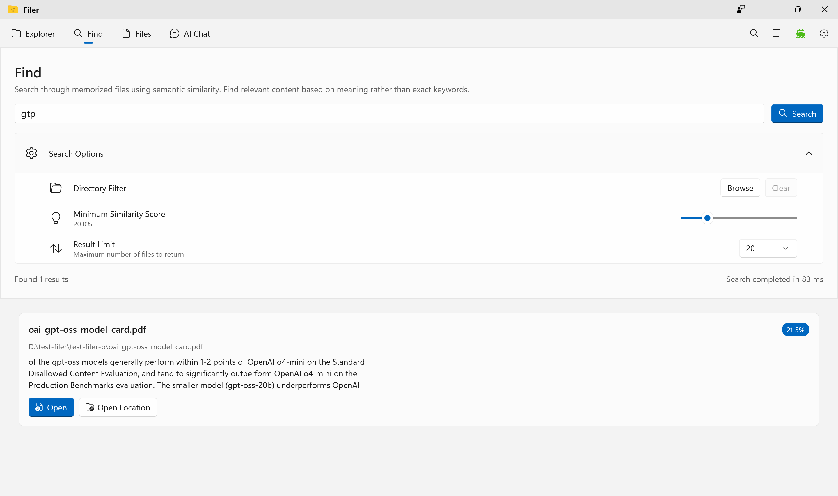 Média Filer AI - Explorateur de fichiers AI avec recherche intelligente et bases de connaissances locales 2