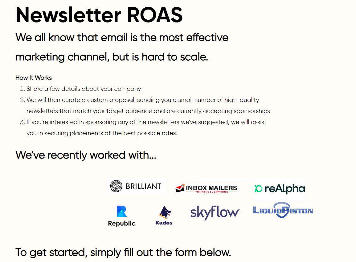 จดหมายข่าว ROAS - รับการจราจรที่มีคุณภาพสูงจากจดหมายข่าว media 1