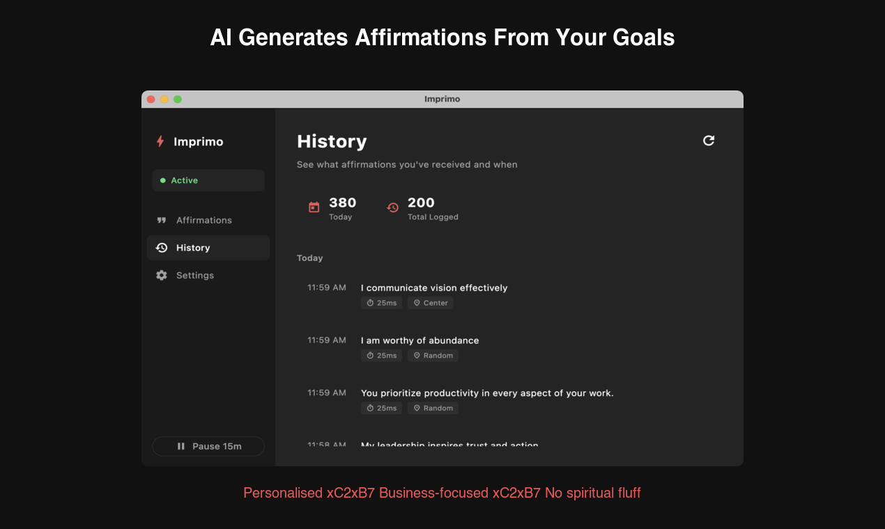 Imprimo - Screenshot 5 showing product features and functionality