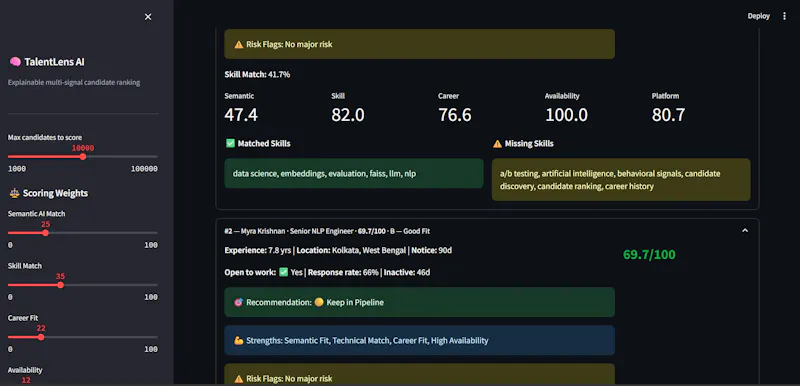 TalentLens AI screenshot 3