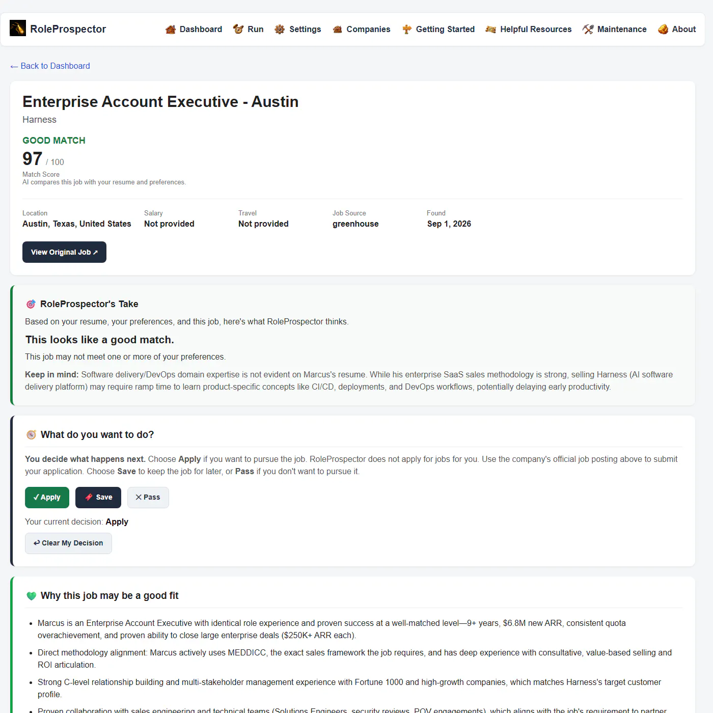 RoleProspector gallery image