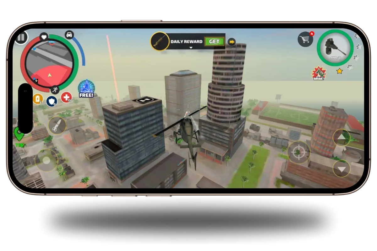 로프 영웅 모드 apk - 무제한 파워 및 기능으로 Rope Hero Mod APK를 다운로드하십시오. 미디어 2