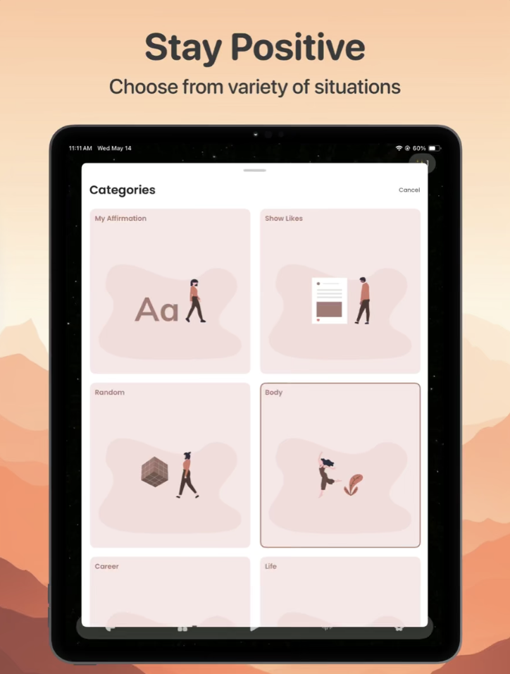Daily Affirmations: daily Quote - Main product screenshot demonstrating key features and user interface