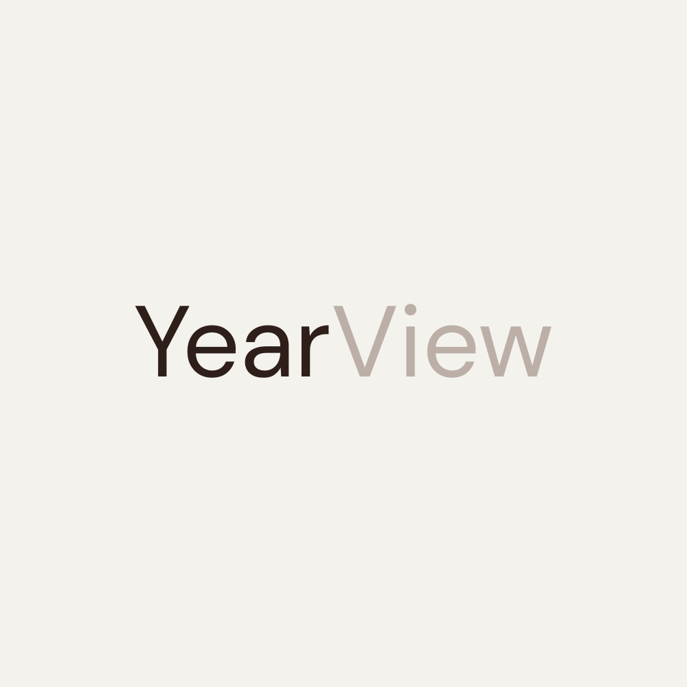 YearView - Product Hunt launch logo and brand identity