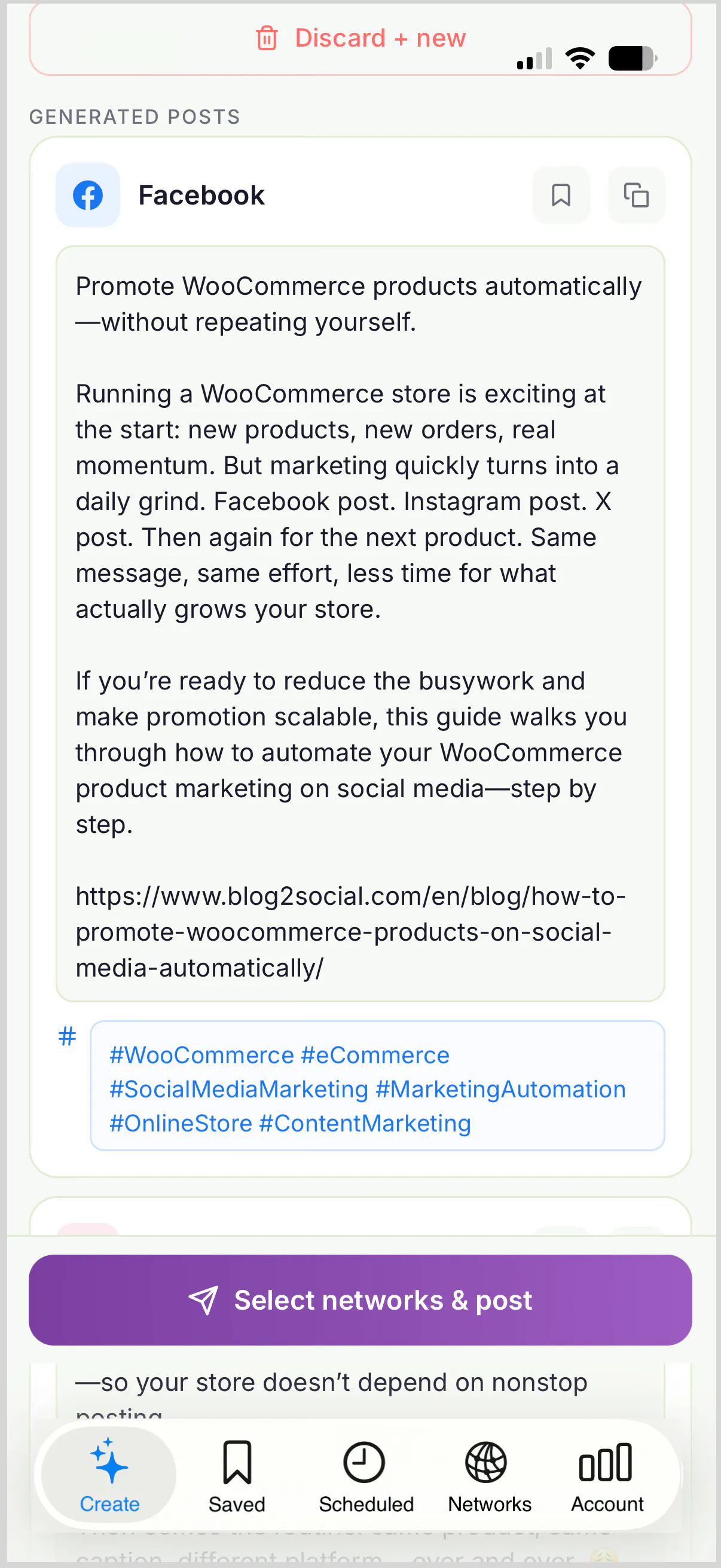Mobile Social Media Publishing on the Go screenshot 5