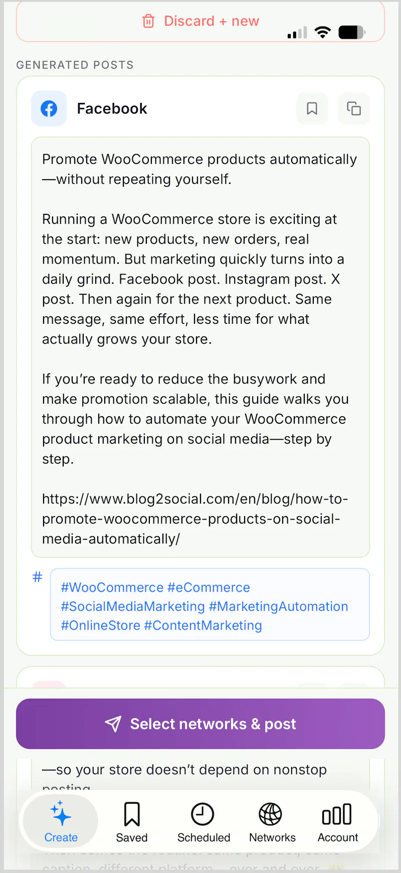 Mobile Social Media Publishing on the Go screenshot 6