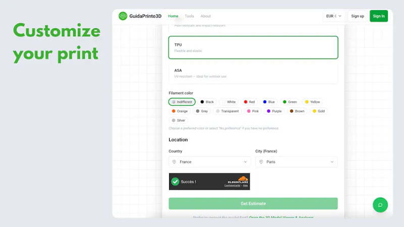 Guidaprinto3D-Print 3D objects locally screenshot 4