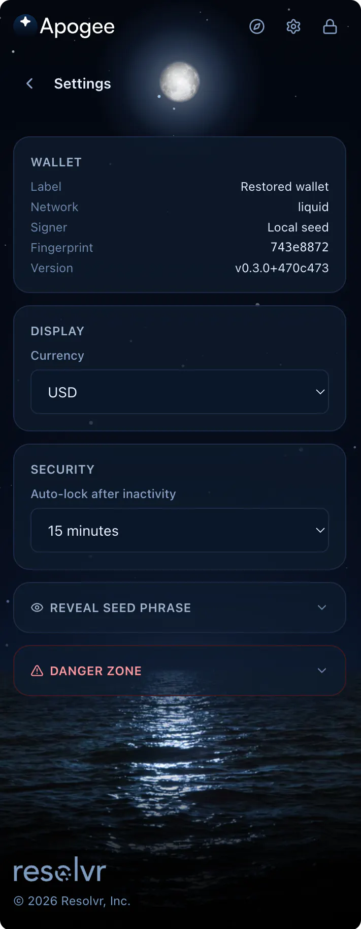 Resolvr Launches Apogee Web Wallet gallery image