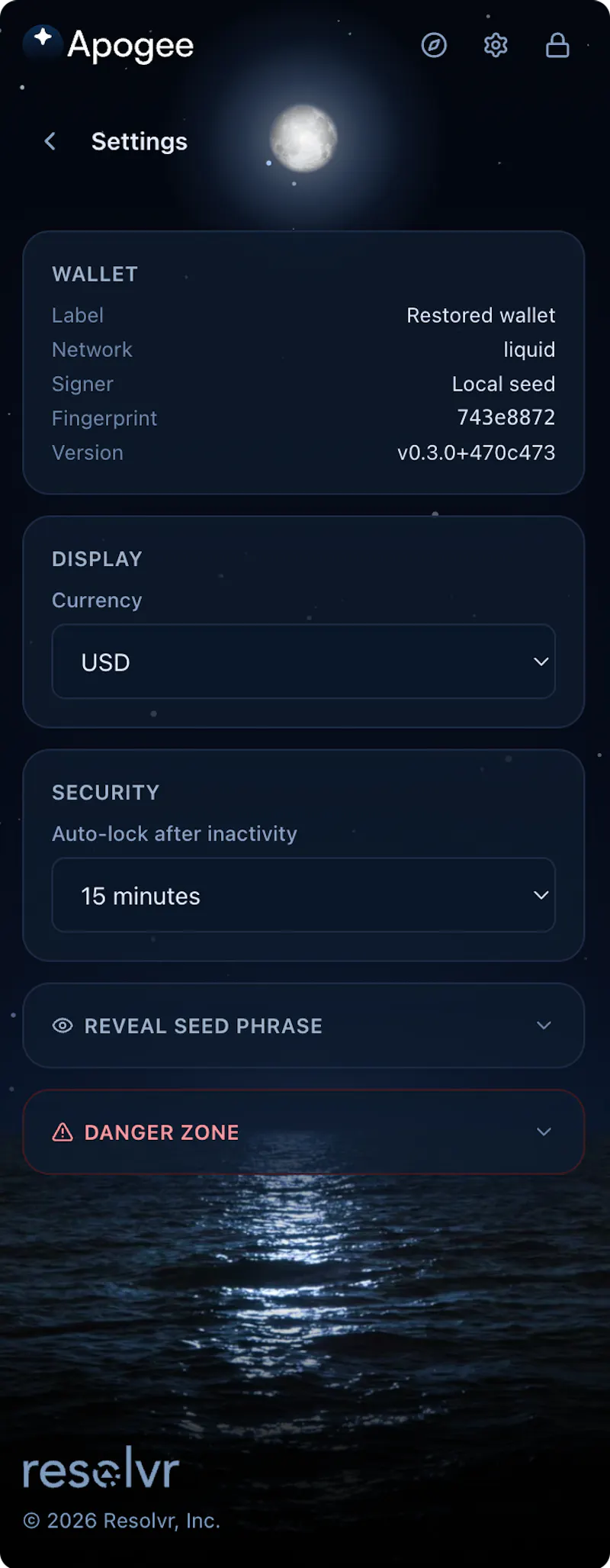Resolvr Launches Apogee Web Wallet screenshot 5