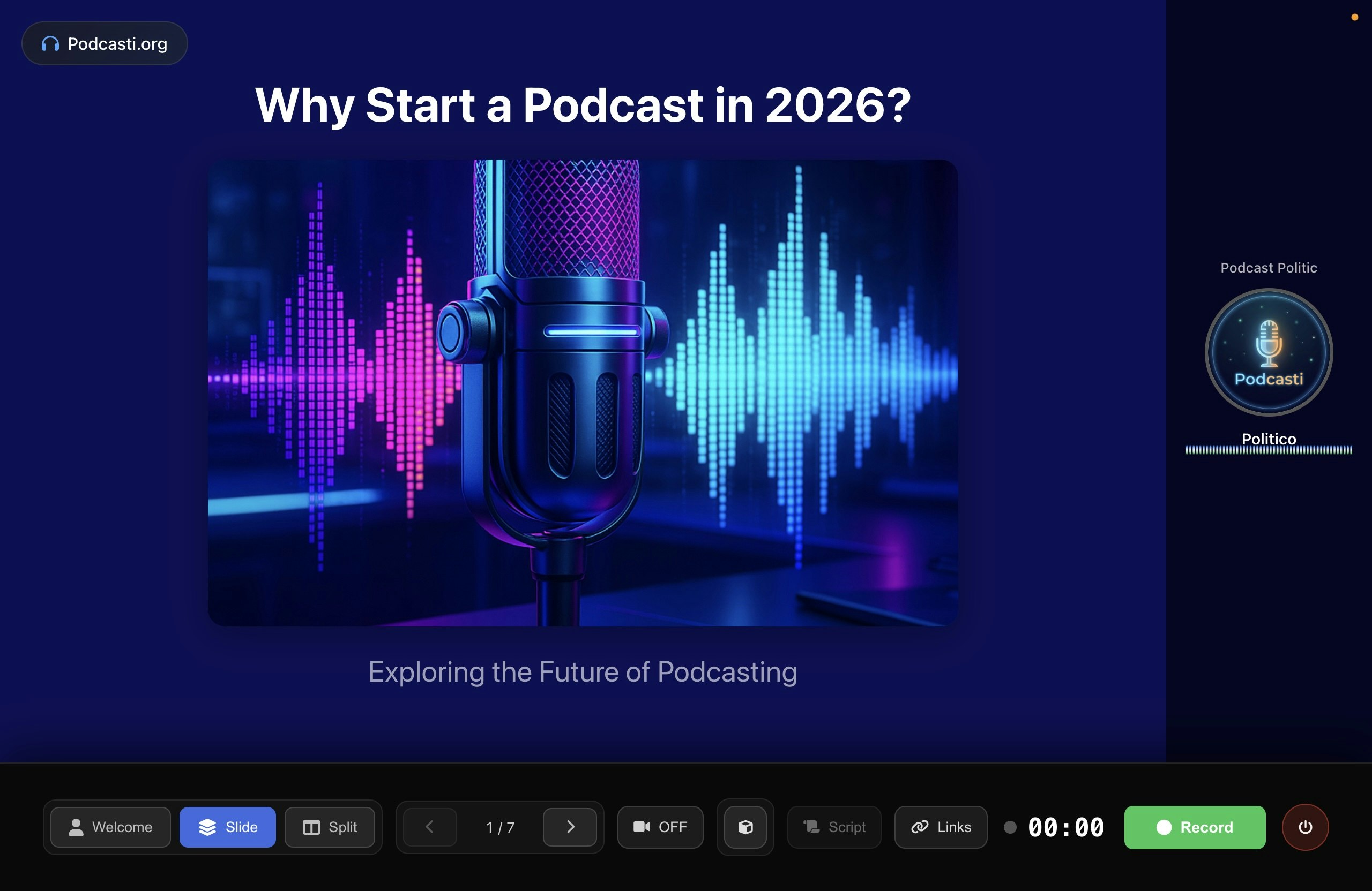 Podcasti - Screenshot 2 showing product features and functionality