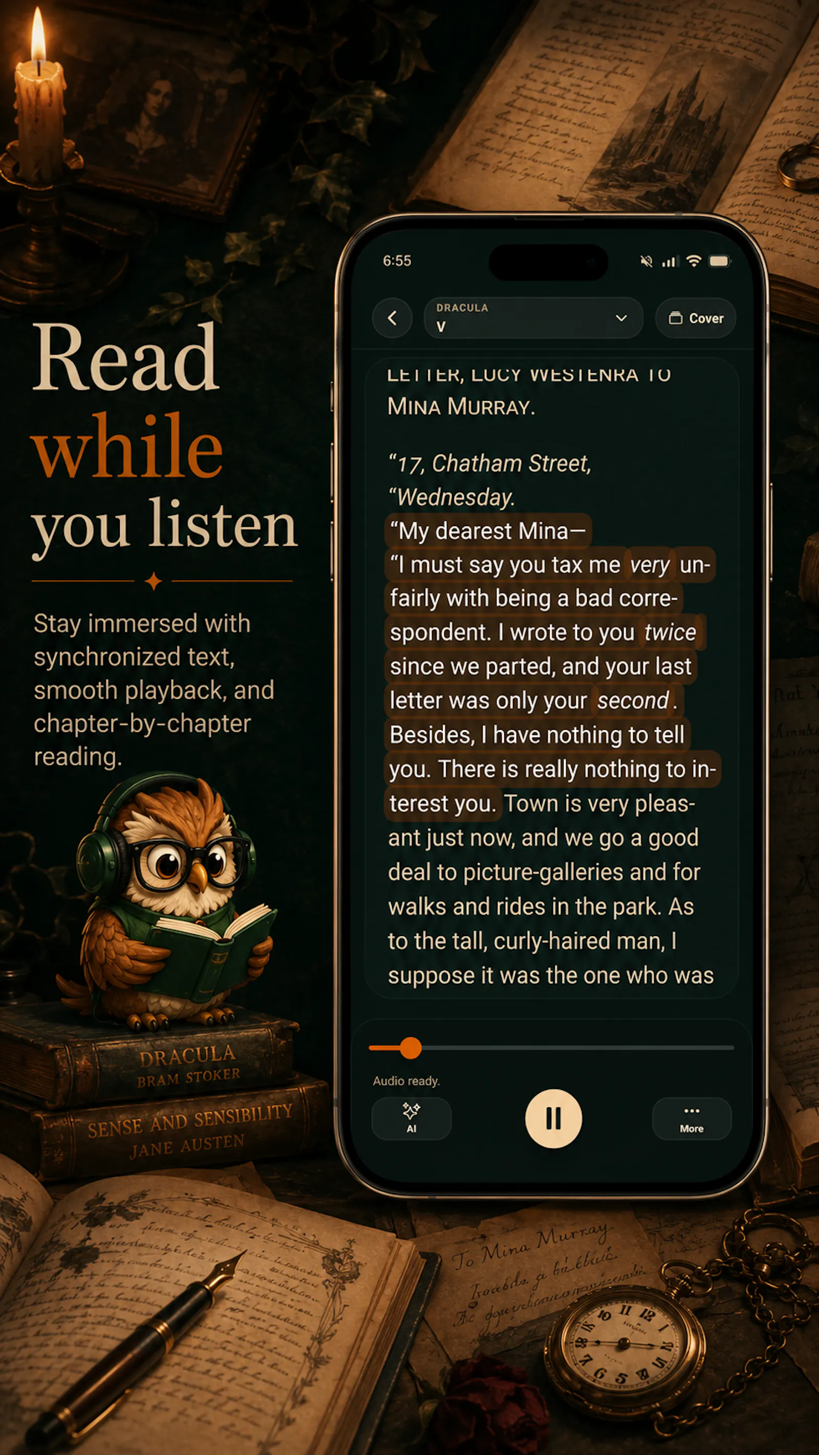 Mimesa AI - Audiobooks & Reader screenshot 6