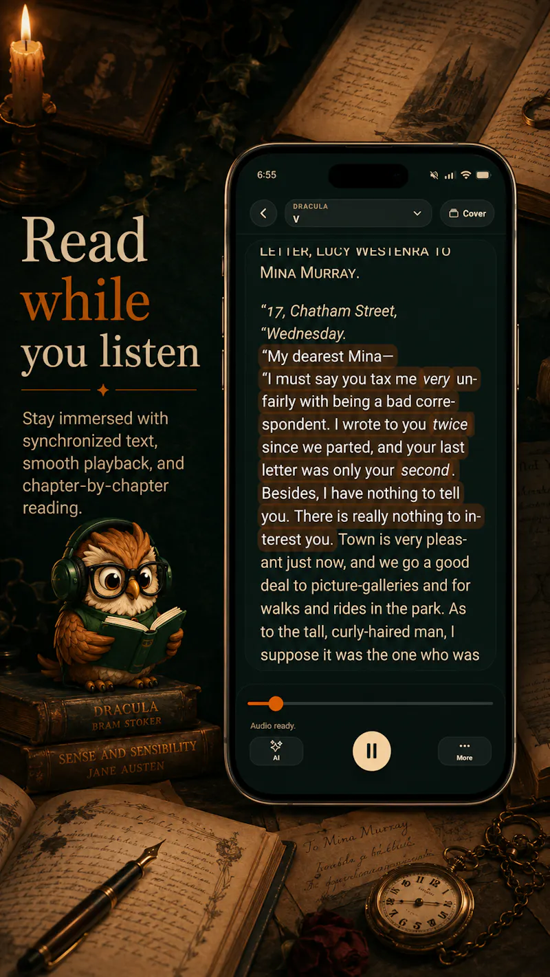 Mimesa AI - Audiobooks & Reader screenshot 6
