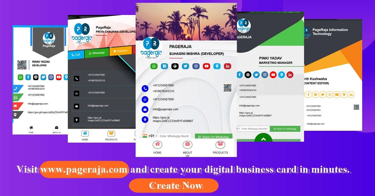 Người xây dựng danh thiếp Pageraja media 2