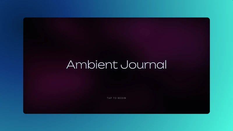Ambient Journal screenshot 2