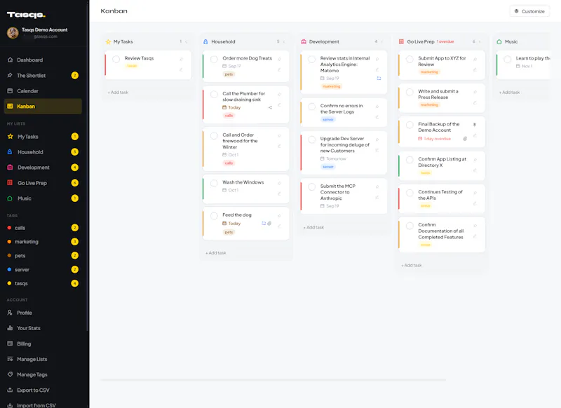 Tasqs screenshot 8