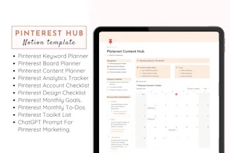 Notion Planner Template For Pinterest gallery image