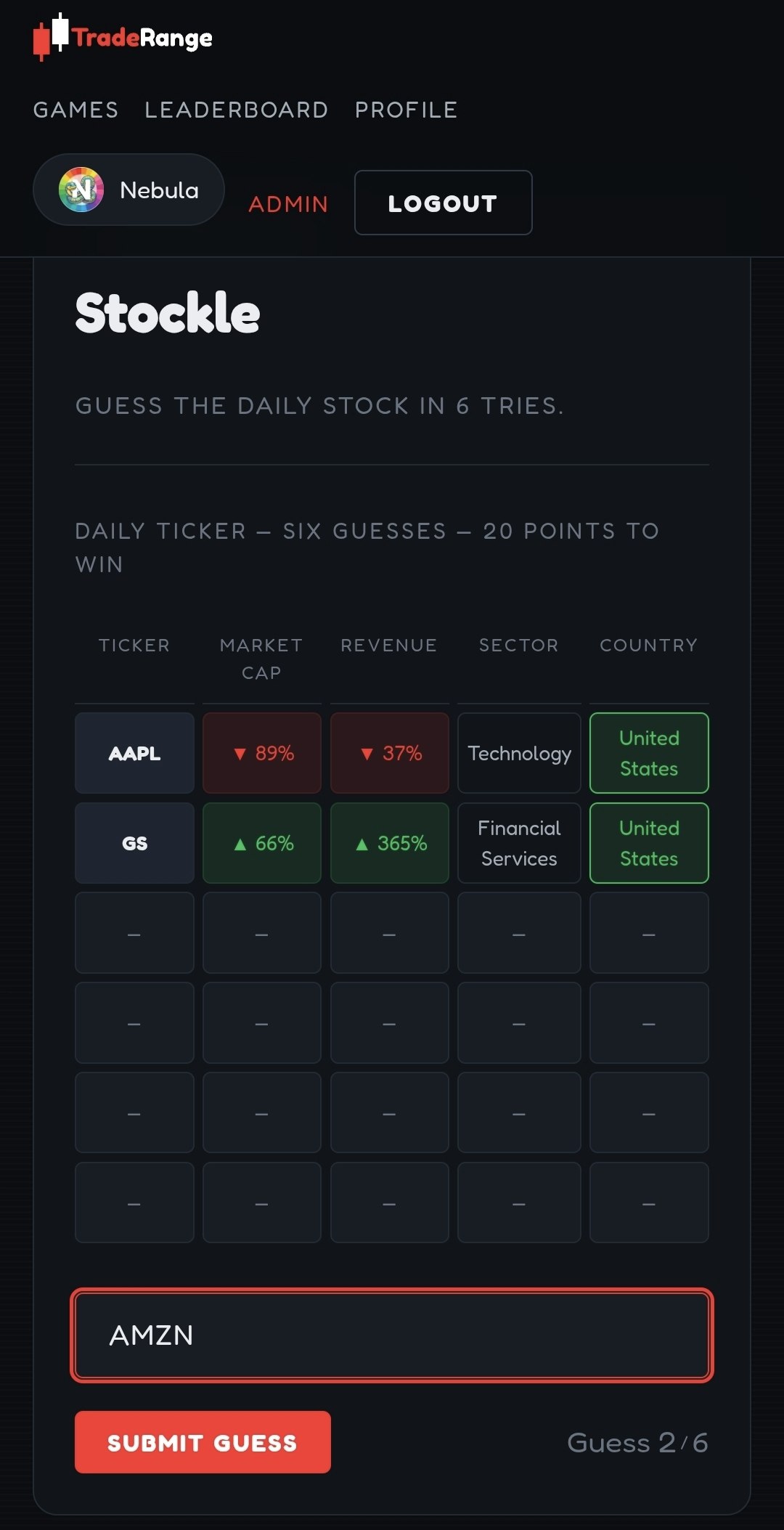 TradeRange — Stock games for traders gallery image