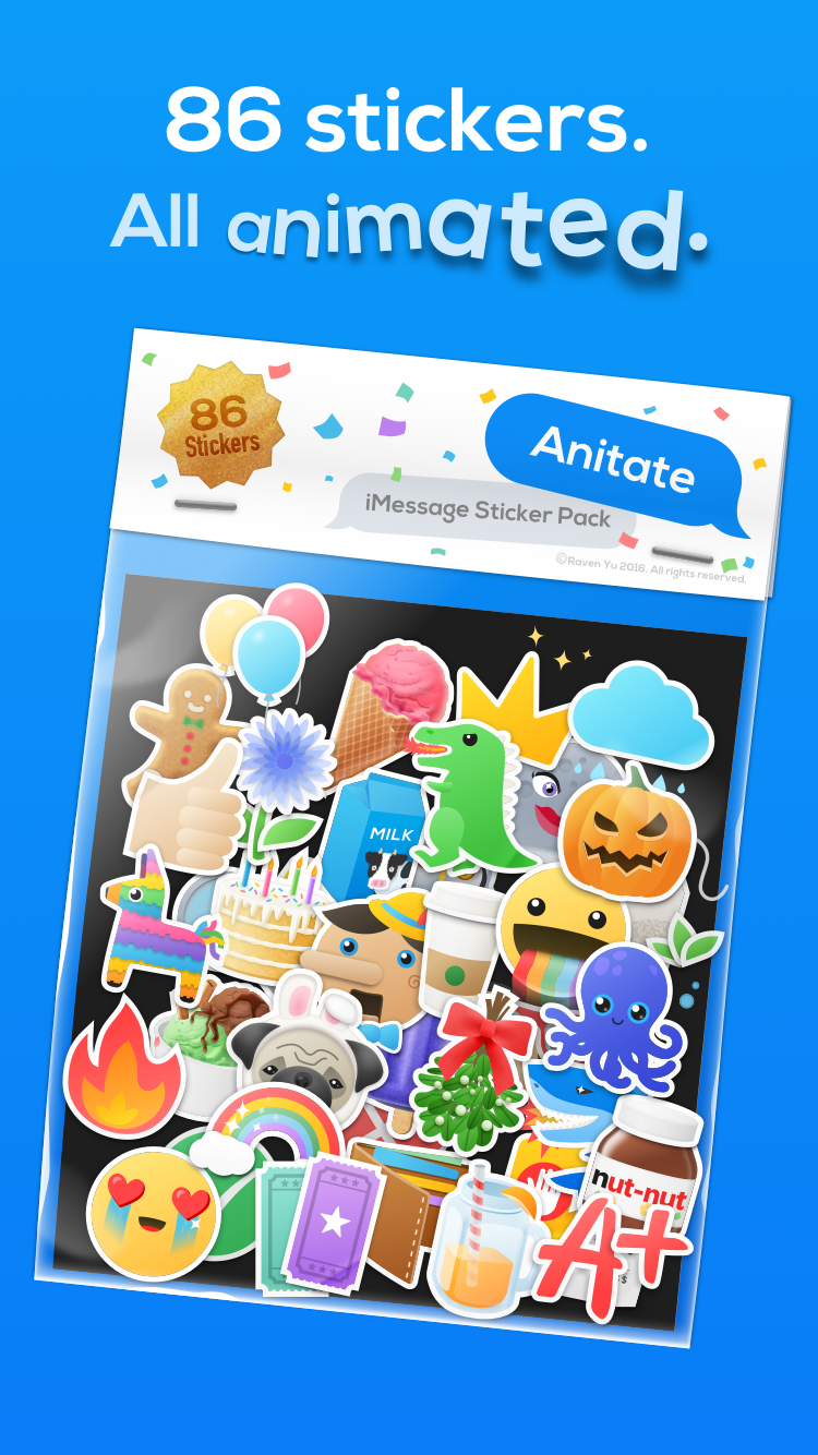 Anitate - iMessage Animated Stickers gallery image