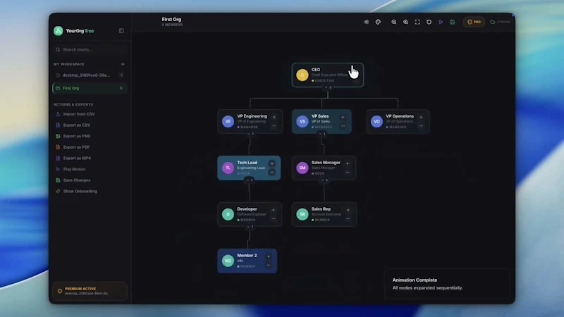 YourOrgTree — Organization Chart Maker screenshot 1 (video preview)