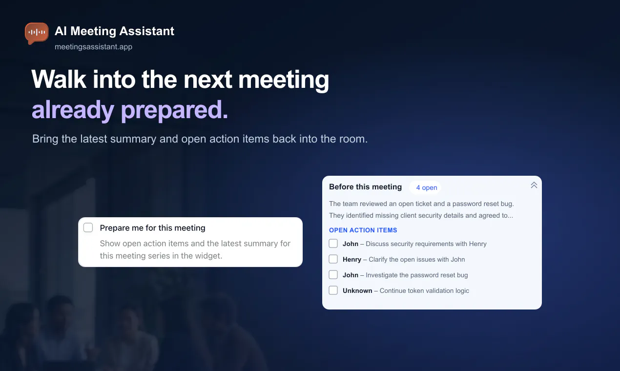 AI Meeting Assistant gallery image