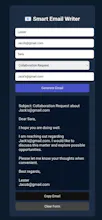 Smart Email Writer AI gallery image