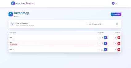 Inventory Tracker gallery image