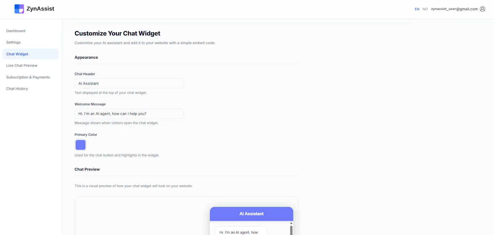 ZynAssist: AI Assistant for Your Website screenshot 3