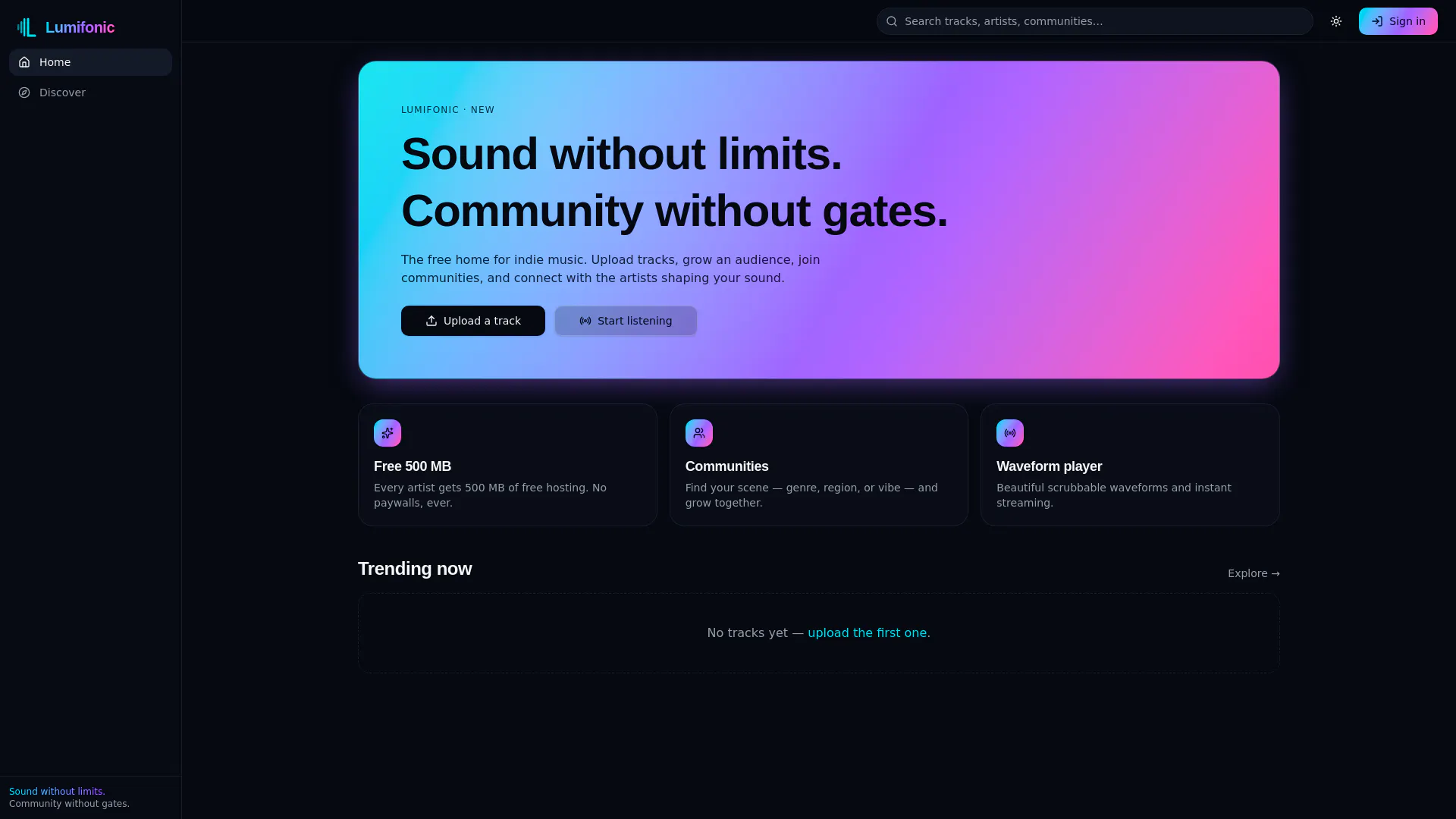Lumifonic — Free music streaming  gallery image