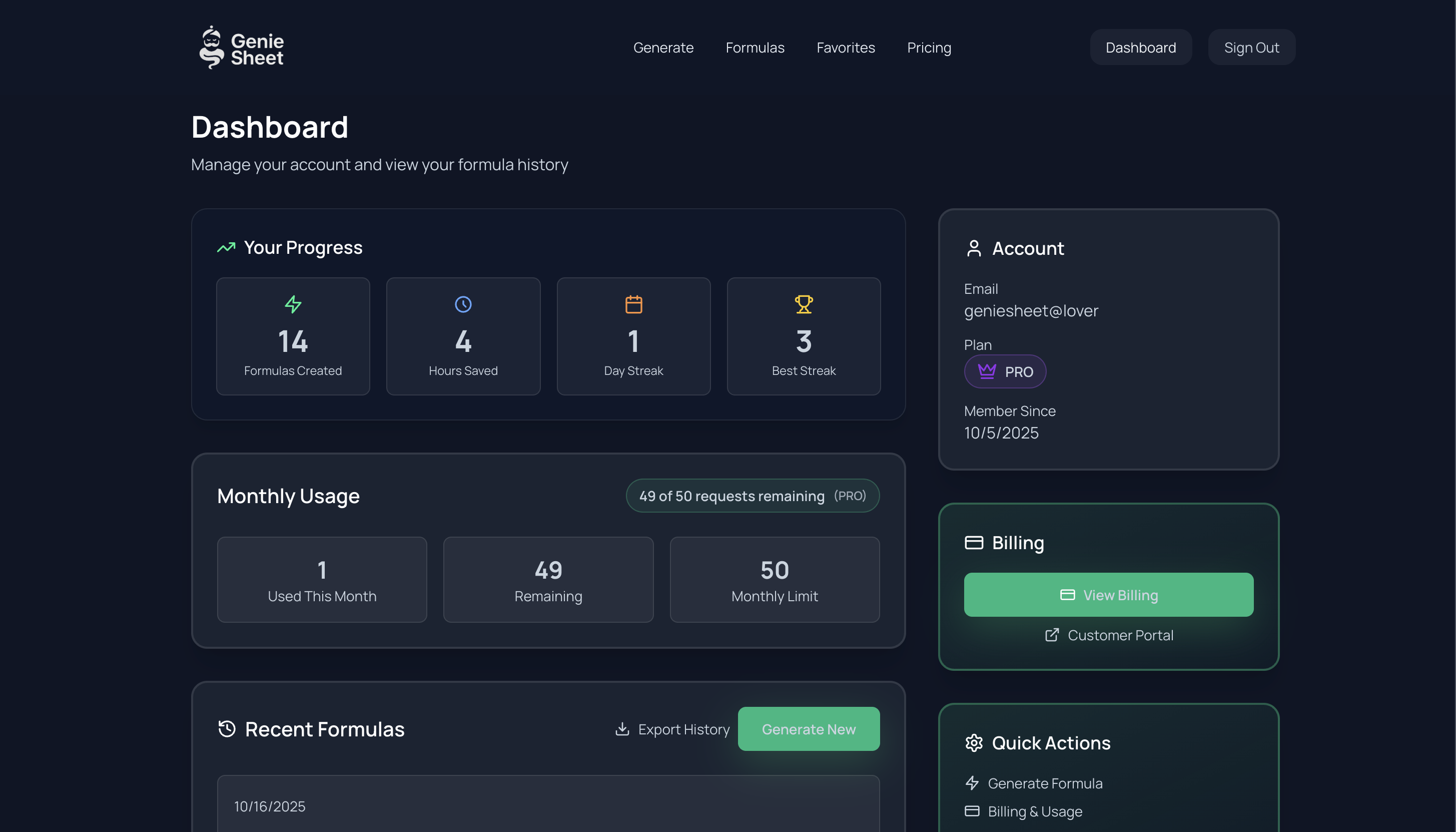GenieSheet gallery image