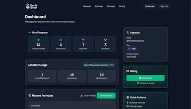 GenieSheet gallery image