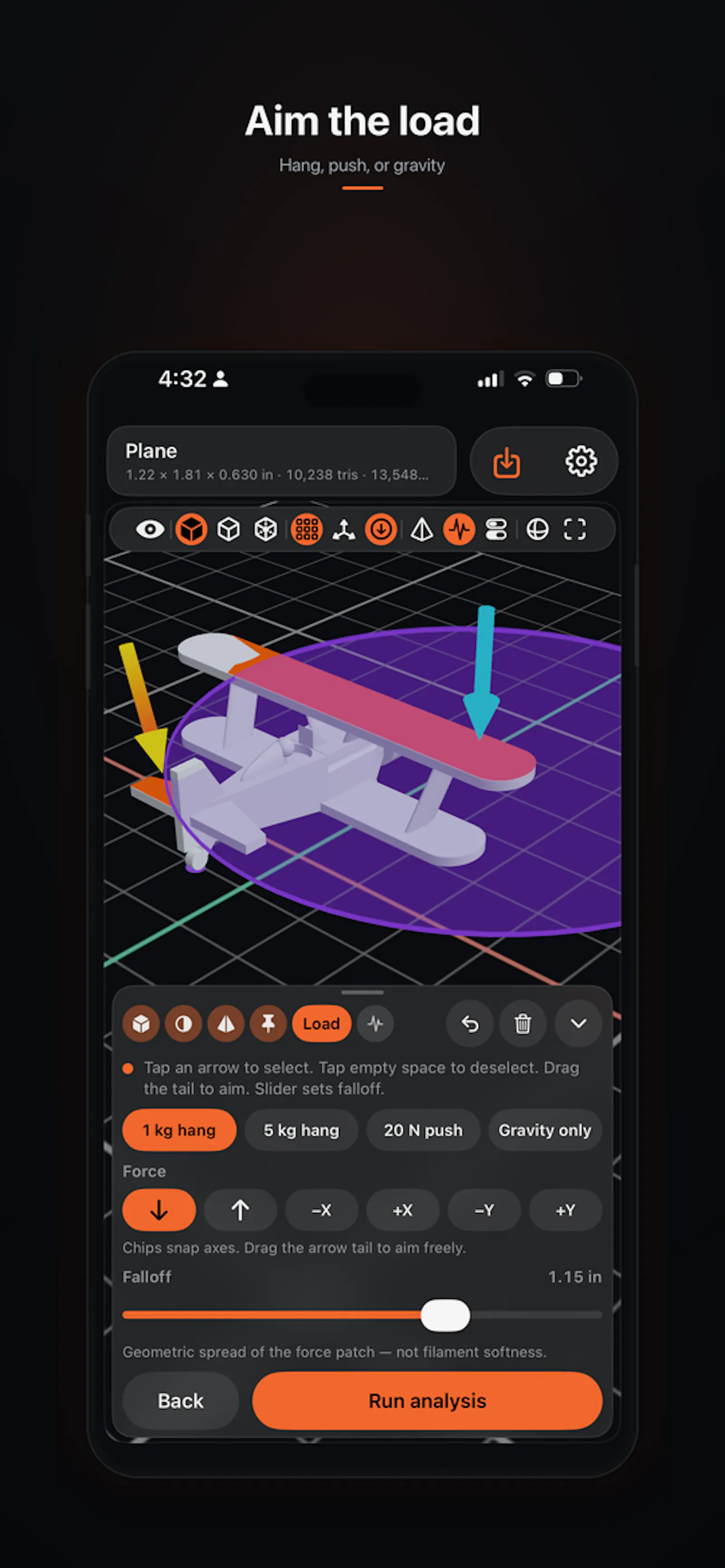 Breakspot: 3D Print strength analysis screenshot 4