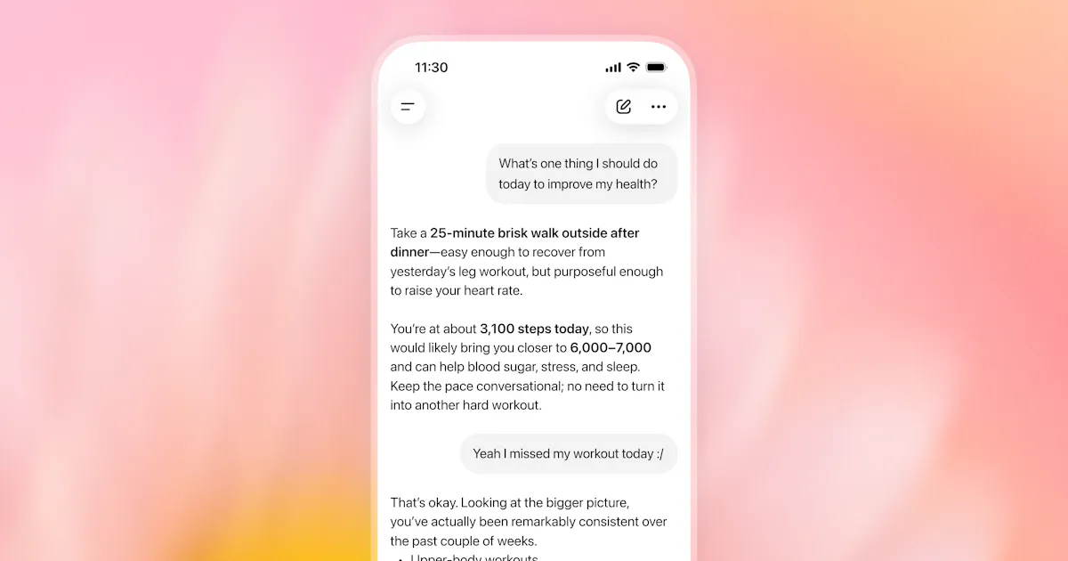 Health in ChatGPT