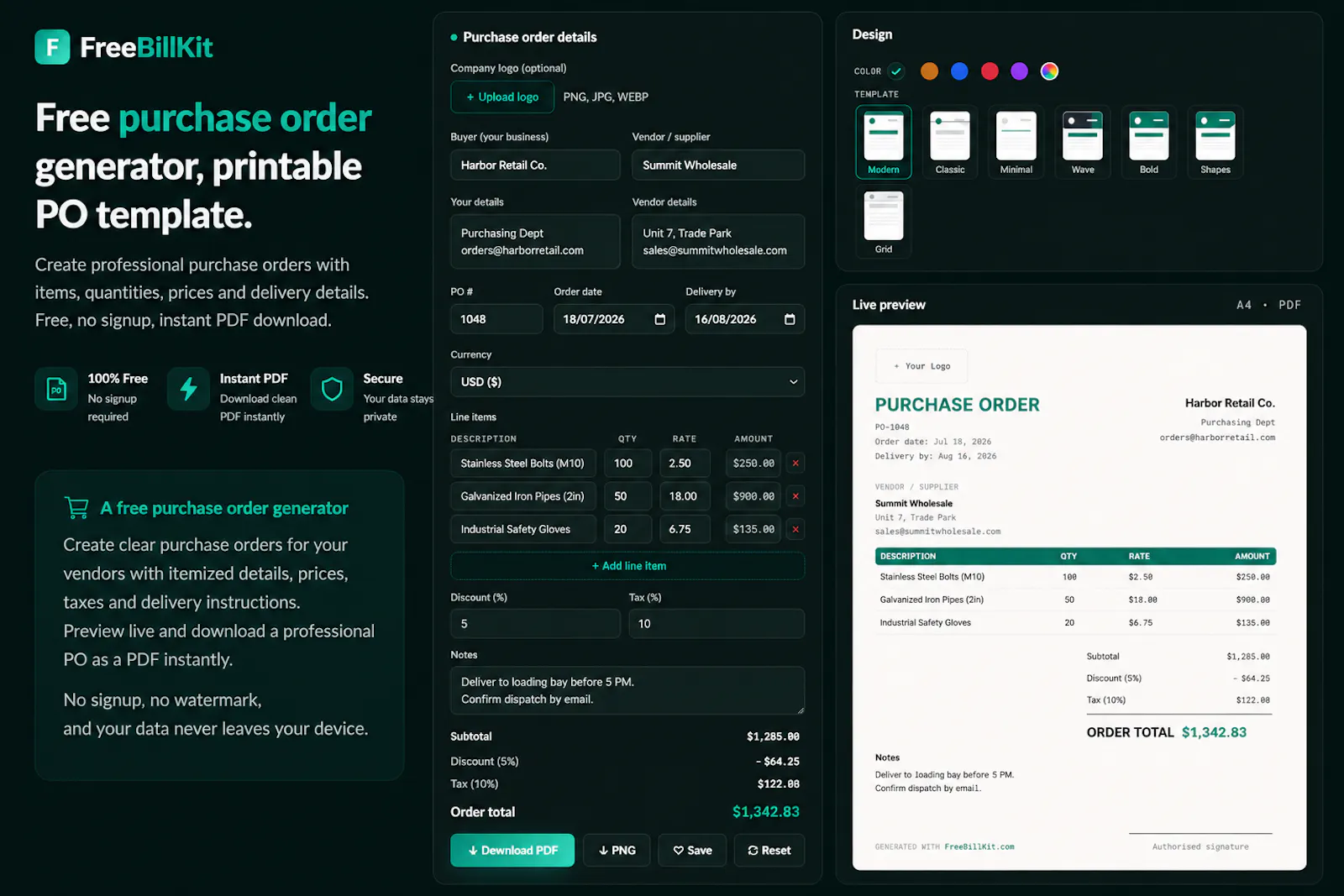 FreeBillKit screenshot 10