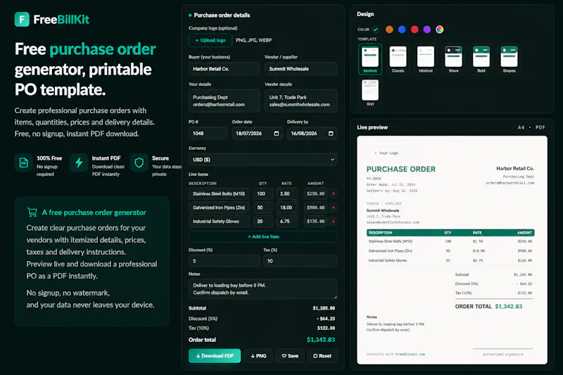 FreeBillKit screenshot 10