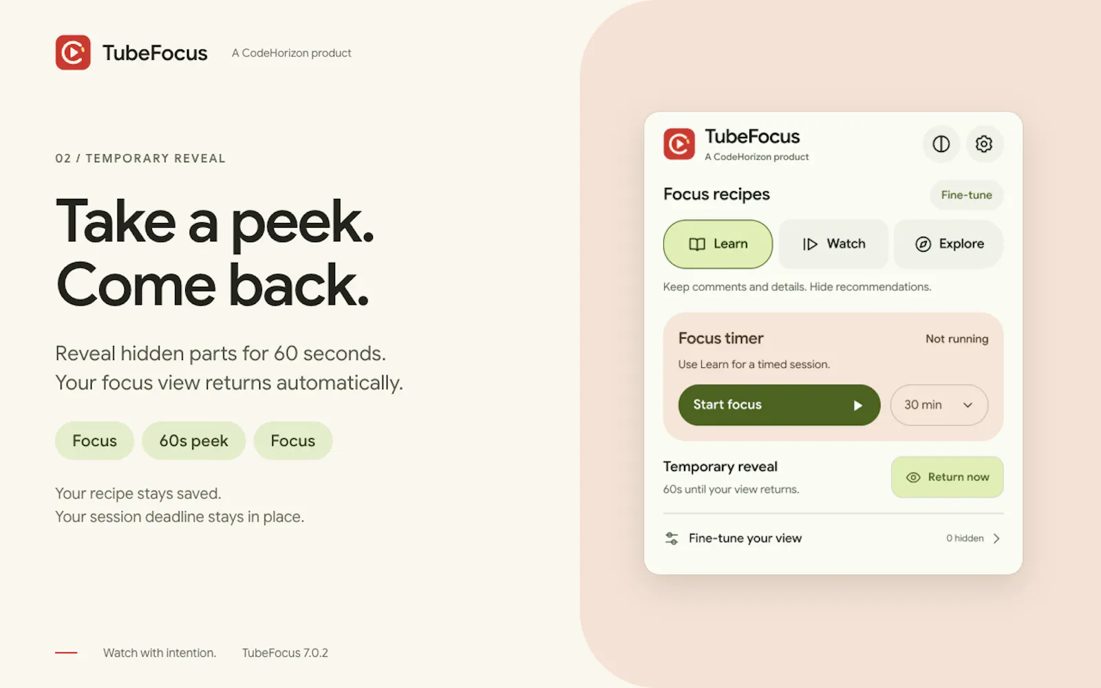 TubeFocus screenshot 4