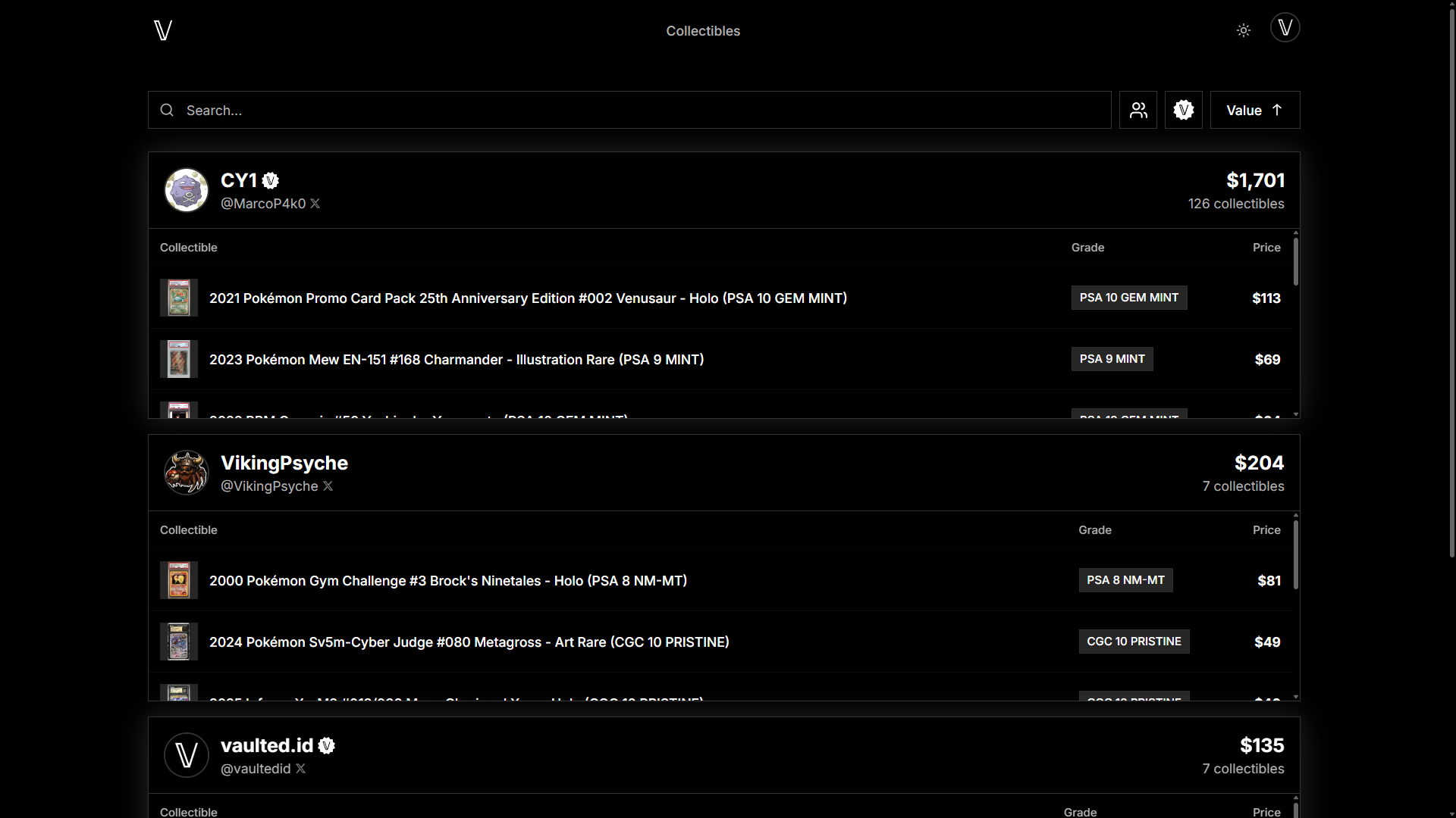 Vaulted - Main product screenshot demonstrating key features and user interface