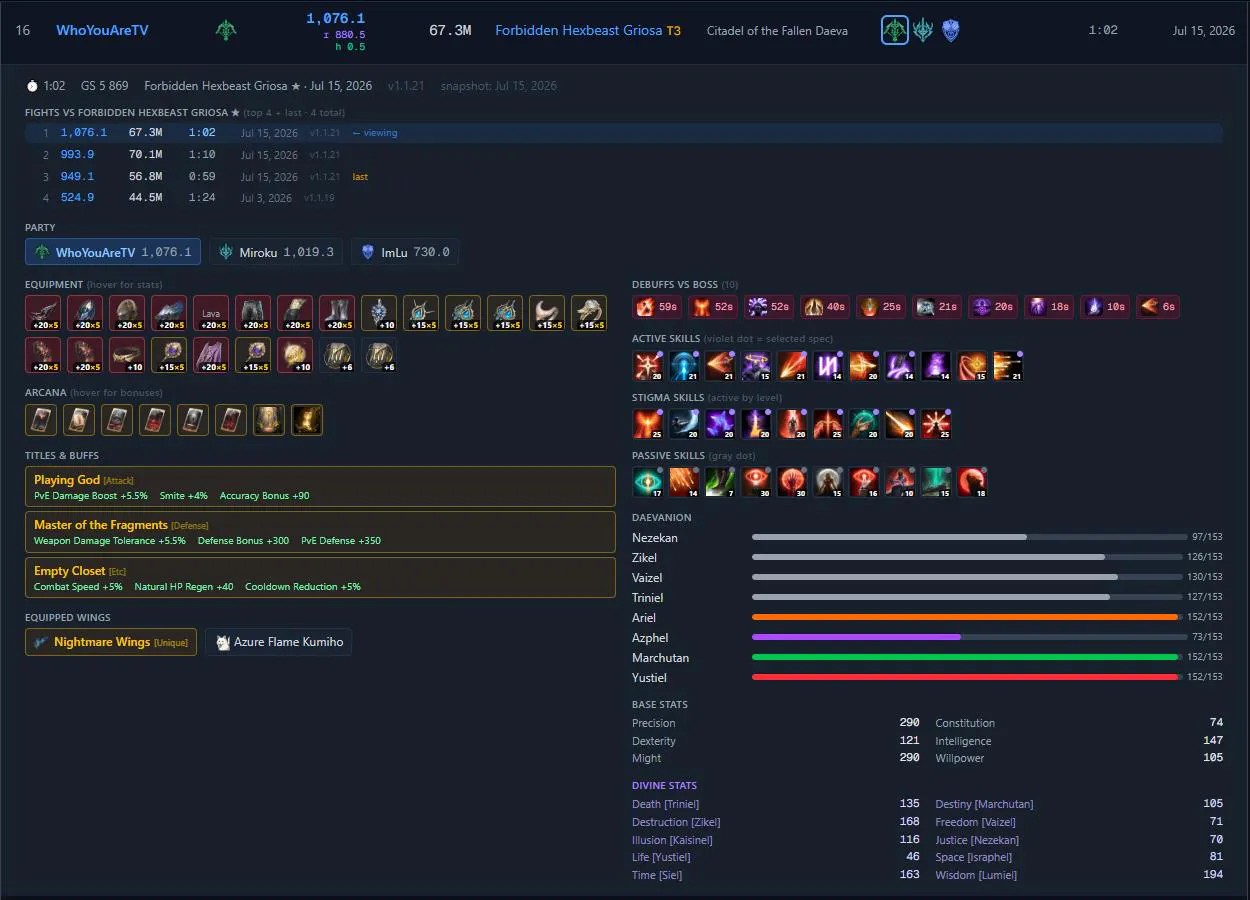 DPS Top (rDPS, HPS Rankings) for Aion 2 gallery image