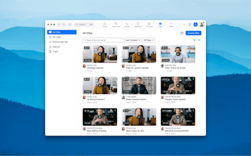 Zoom Clips プラットフォーム インターフェイスでは、ユーザーが短いビデオを簡単に録画および編集できるようになります。