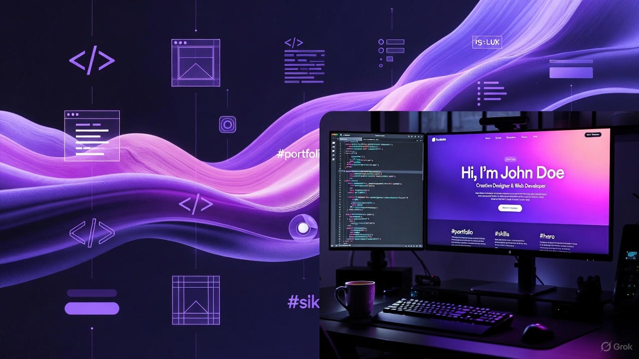 Modern Portfolio Website templates gallery image