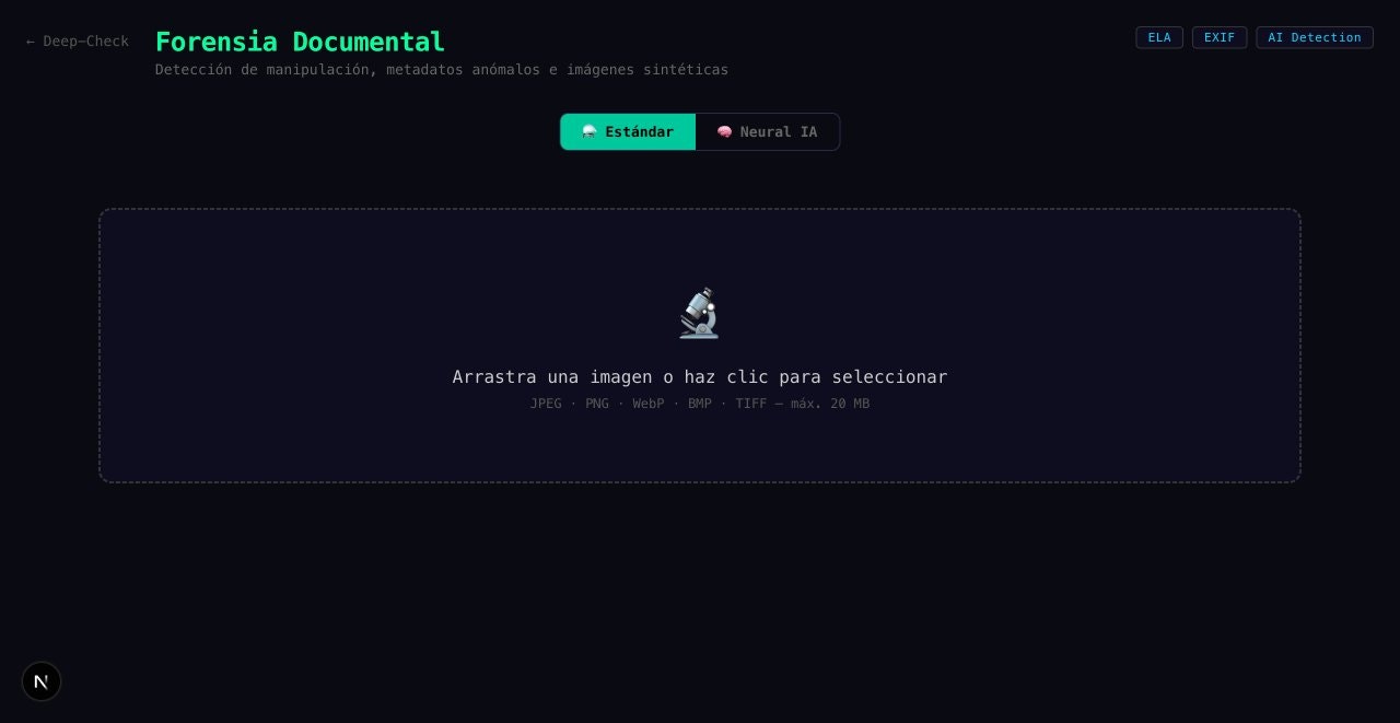Deep-Check - Screenshot 2 showing product features and functionality