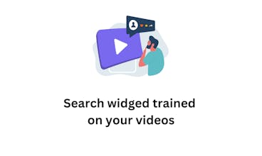 Widget de búsqueda incrustable para contenido de video, mejorando la experiencia del usuario y la participación.