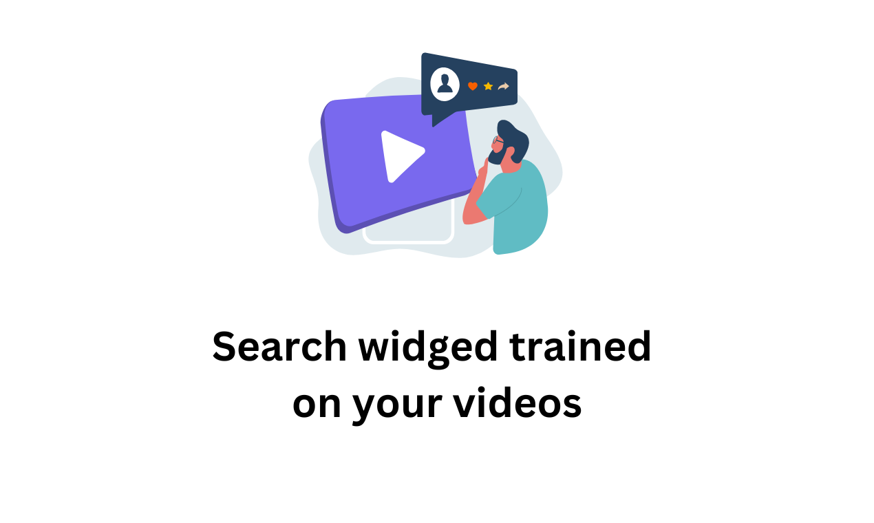 startuptile Vadoo AI-Search widget trained on your videos