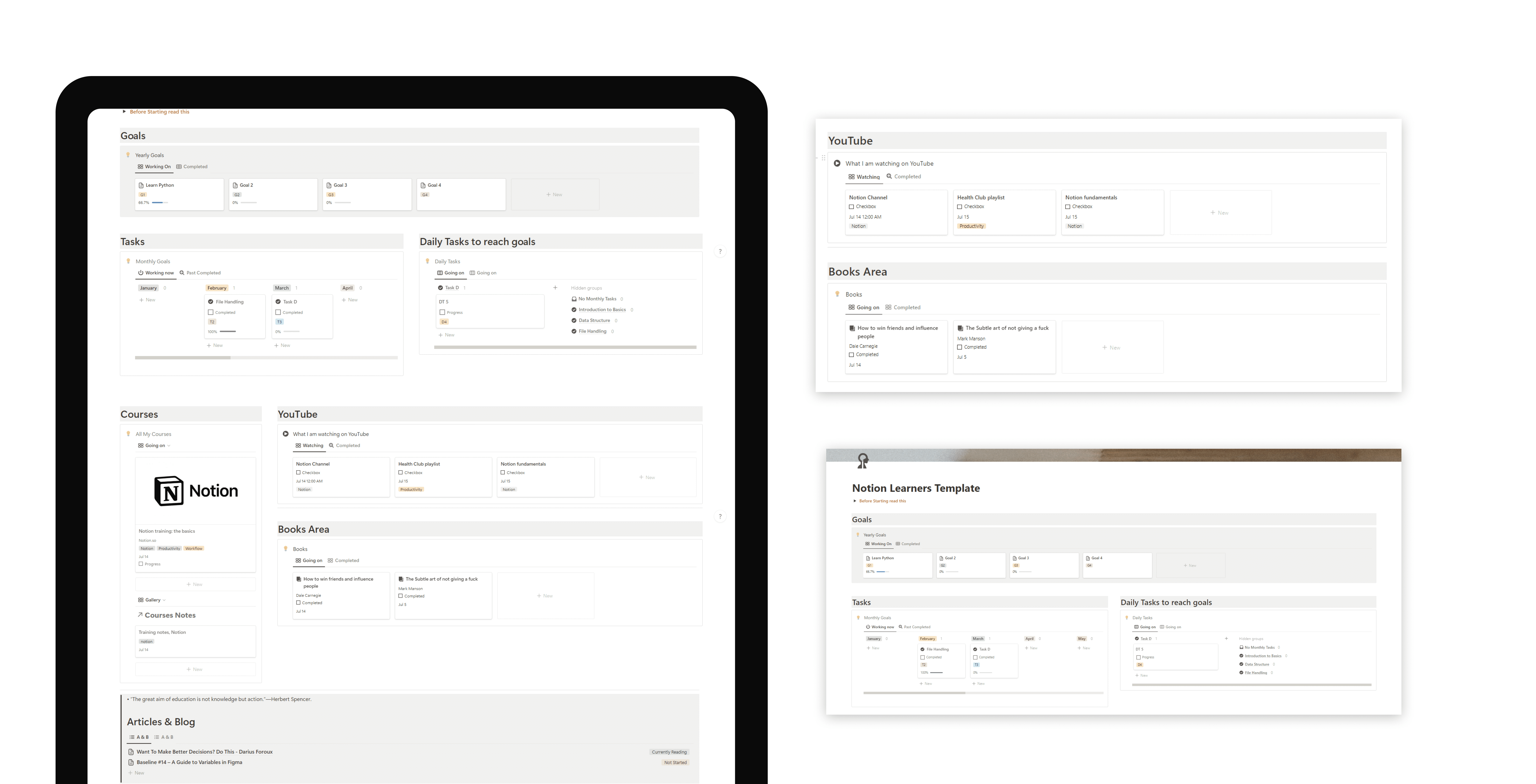 Notion Learner's Template media 3