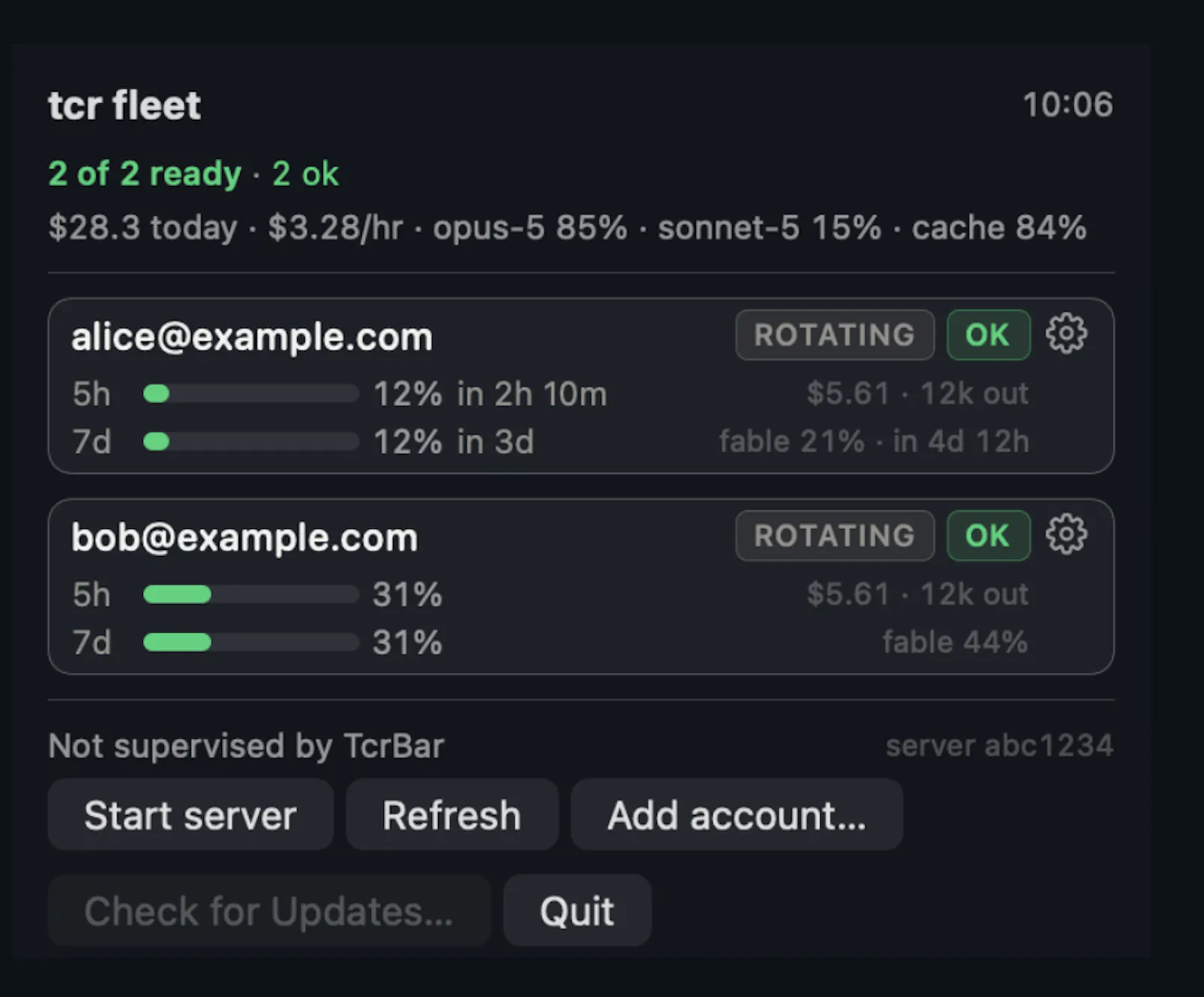 tcr (teamclaude-rs) screenshot 3