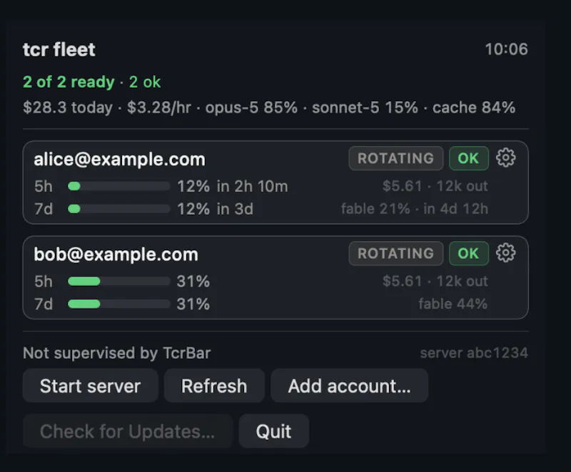 tcr (teamclaude-rs) screenshot 3