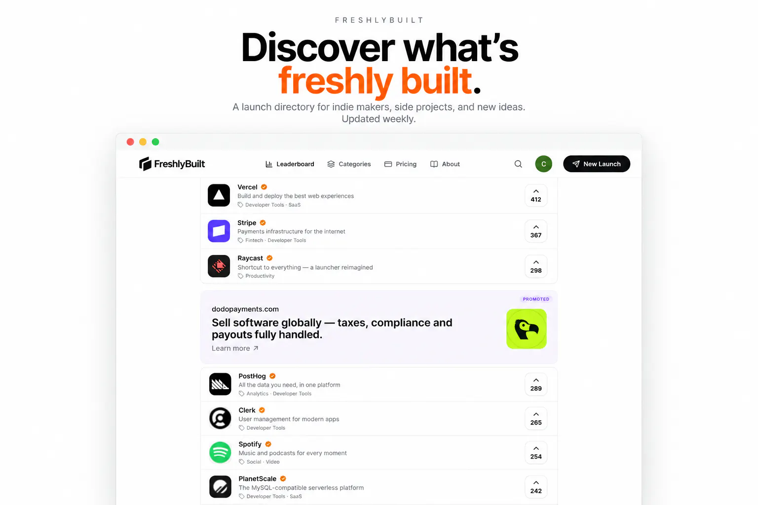 FreshlyBuilt gallery image