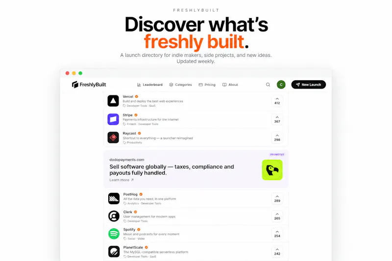 FreshlyBuilt screenshot 2